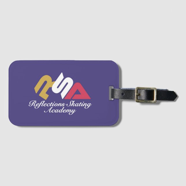 Reflections Skaten Academy Gepäcktag Gepäckanhänger (Vorderseite (Horizontal))