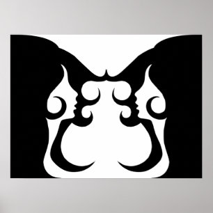 Reflective Deko Mod Woman