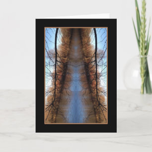Reflective Lake Shore Card Karte