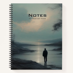 Reflective Solitude - Customizable Notebook Notizbuch