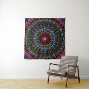 Reflektiere Mandala ( Regenbogen ) Wandteppich