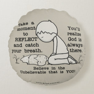 reflektieren rundes kissen