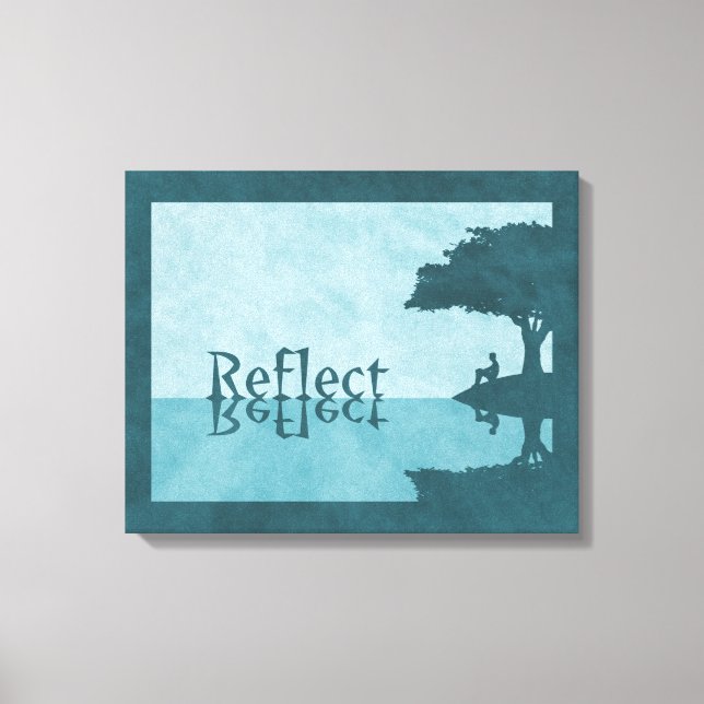 Reflektieren Sie nur Canvas Print Leinwanddruck (Vorderseite)