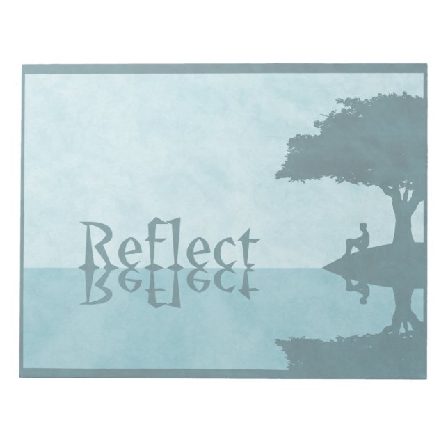 Reflektieren Sie nur Notepad Notizblock (Vorderseite)