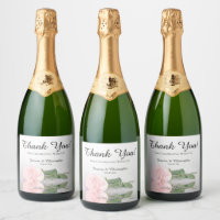 Reflektieren Single Pink Rose Hochzeit Vielen Dank