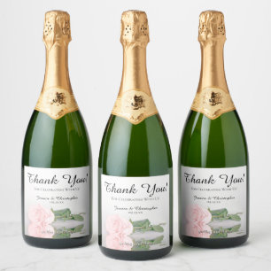 Reflektieren Single Pink Rose Hochzeit Vielen Dank