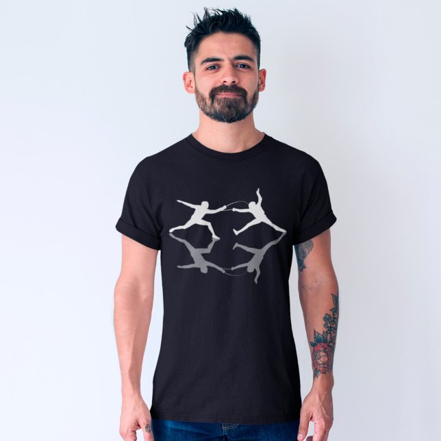 Reflektierende Fencer treffen Sportliebhaber T-Shirt (Von Creator hochgeladen)