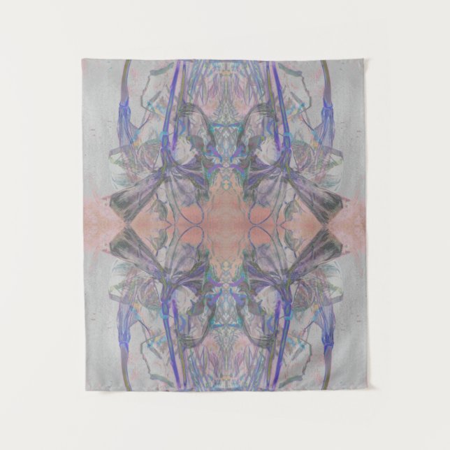 Reflektierende Lilies Tapestry (klein - Detail) Wandteppich (Vorderseite)