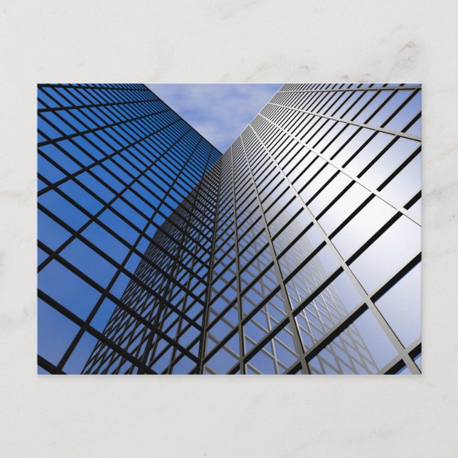 Reflektierender Büroblock Postkarte (Vorderseite)