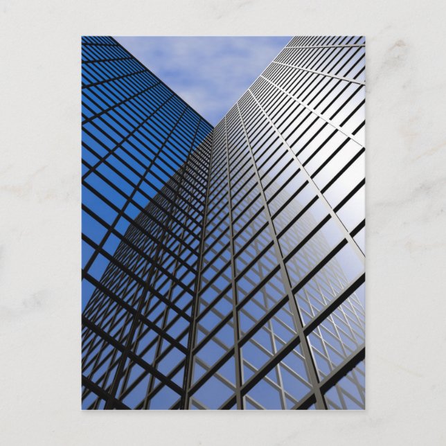Reflektierender Büroblock Postkarte (Vorderseite)