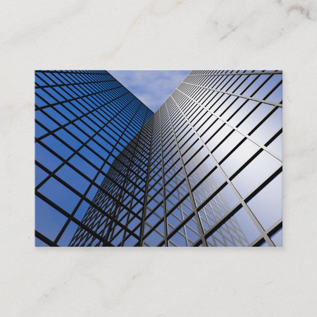 Reflektierender Büroblock Visitenkarte (Vorderseite)
