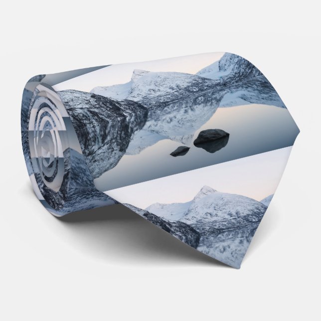 Reflektierender Portage See Krawatte (Gerollt)