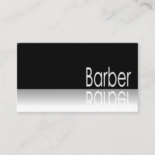 Reflektierender Text - Friseur - Visitenkarte