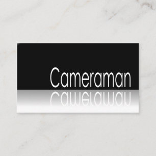 Reflektierender Text - Kameramann - Visitenkarte