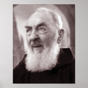 Reflektierendes Padre Pio, Poster