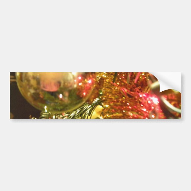 Reflektierendes Weihnachten Autoaufkleber (Vorne)