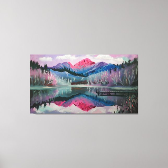 Reflektierte Träume Leinwanddruck (Vorderseite)