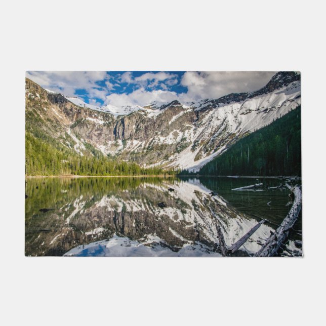 Reflektion am Lawinensee Fußmatte (Vorderseite)