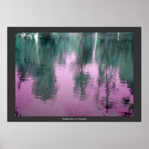 Reflektion bei Lila Poster