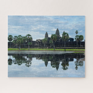 Reflektion der Angkor Wat Puzzle