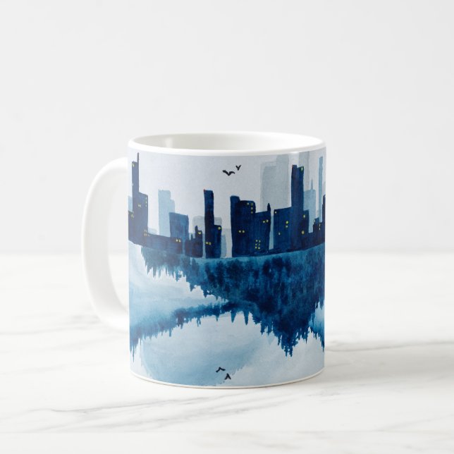 Reflektion der Stadtführung Kaffeetasse (Vorderseite Links)