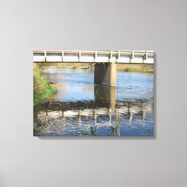 Reflektion des Lebens Leinwanddruck (Vorderseite)