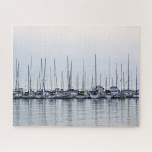 Reflektion des Segelbootes - Bayfield, WI - 16x20 Puzzle