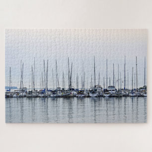 Reflektion des Segelbootes - Bayfield, WI - 20x30 Puzzle