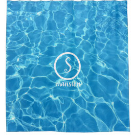 Reflektion des Wassers mit benutzerdefinierbarem L Duschvorhang