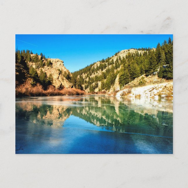 Reflektion im Elevenmile Canyon Postkarte (Vorderseite)