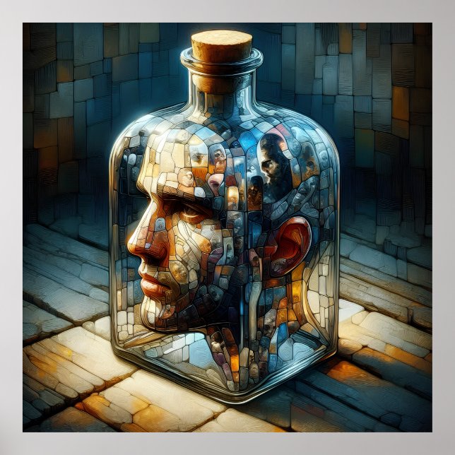 Reflektion im Glas Poster (Vorne)