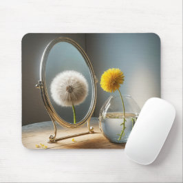 Reflektion im Spiegel Mousepad