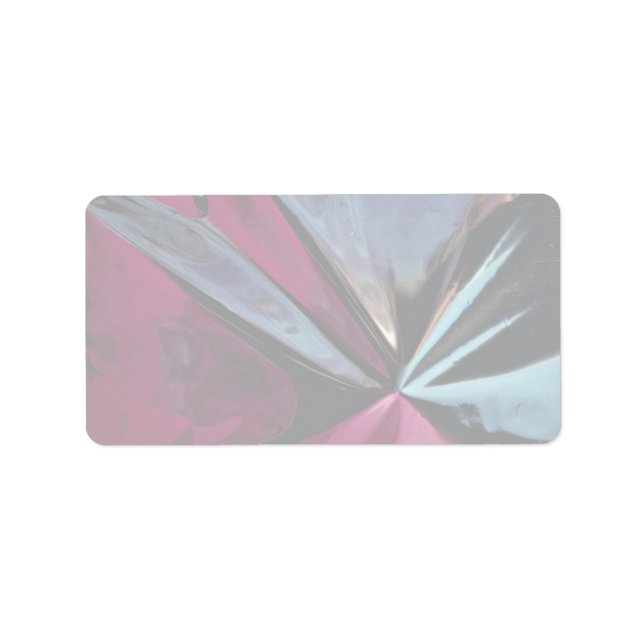 Reflektion in Aluminiumfolie Adressaufkleber (Vorne)