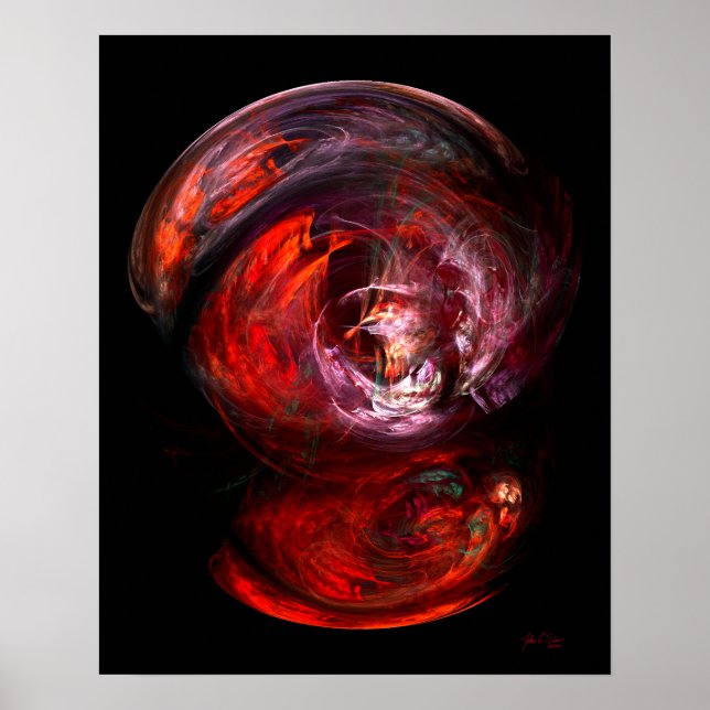Reflektion in Rot Poster (Vorne)