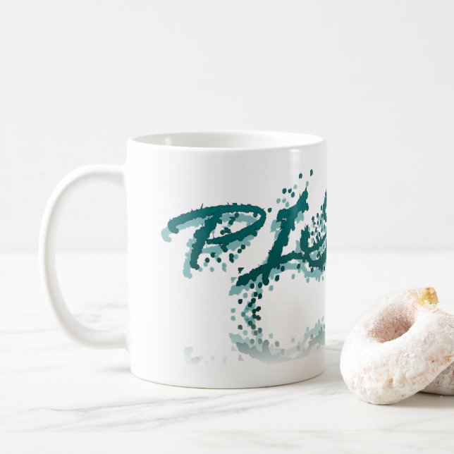 Reflektion Kaffeetasse (Mit Donut)