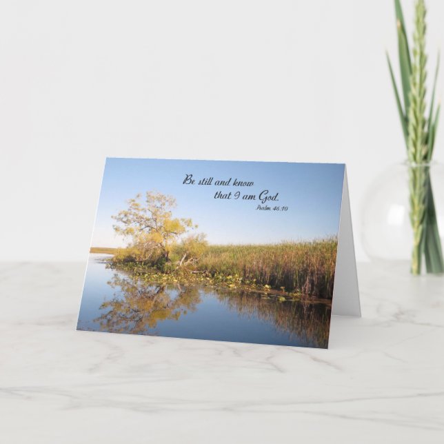 Reflektion - Religiöse Betreuung und besorgte Kart Karte (Vorderseite)