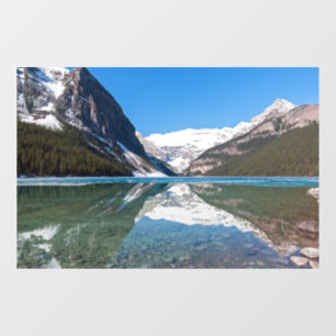 Reflektion über Lake Louise - Banff NP, Kanada Fensteraufkleber