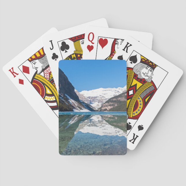 Reflektion über Lake Louise - Banff NP, Kanada Spielkarten (Rückseite)