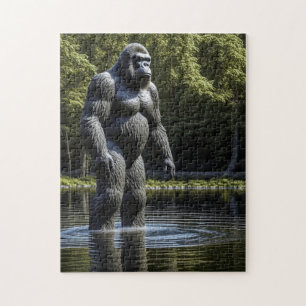 Reflektion von Bigfoot im Wasser Puzzle
