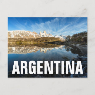 Reflektion von Patagonia Postkarte