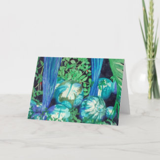 Reflektionen 1 Aquarellgrün Grußkarte Karte