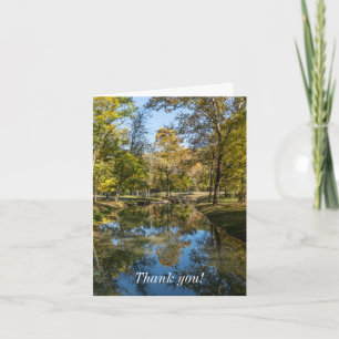 Reflektionen bei Dogwood Creek Danke Karte