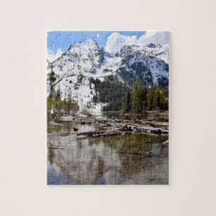 Reflektionen von Teton-Bergströmen - 8x10 - 110 St Puzzle