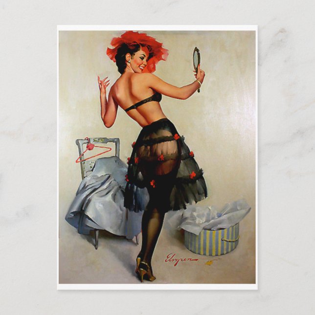 Reflektions-Button nach oben Postkarte (Vorderseite)