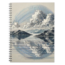 Reflektive Wolken | Notebook-Journal