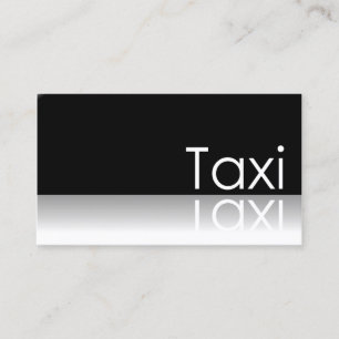 Reflektiver Text - Taxi - Visitenkarte