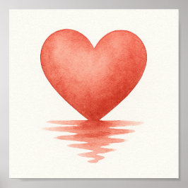 Reflektives Herz Poster