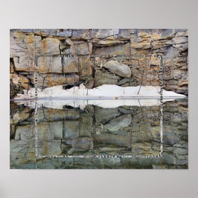 Reflektoren an der Felswand ergänzen den Foto Poster (Vorne)