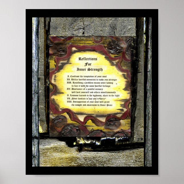 Reflexion der inneren Stärke Poster (Vorne)