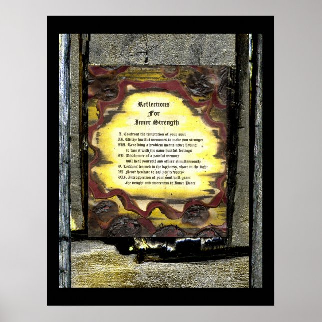 Reflexion der inneren Stärke Poster (Vorne)